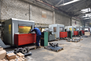 CNC machine maintenance work